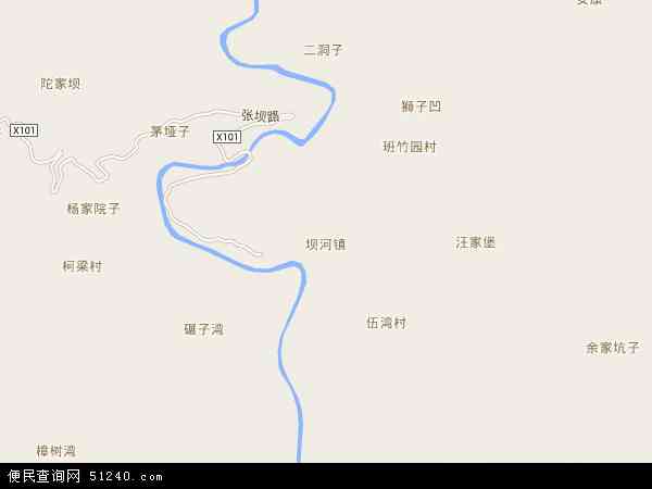 坝河镇地图 - 坝河镇电子地图 - 坝河镇高清地图 - 2024年坝河镇地图