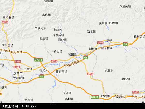 城固县地图 - 城固县电子地图 - 城固县高清地图 - 2024年城固县地图
