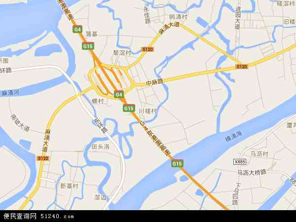 川槎村地图 - 川槎村电子地图 - 川槎村高清地图 - 2024年川槎村地图