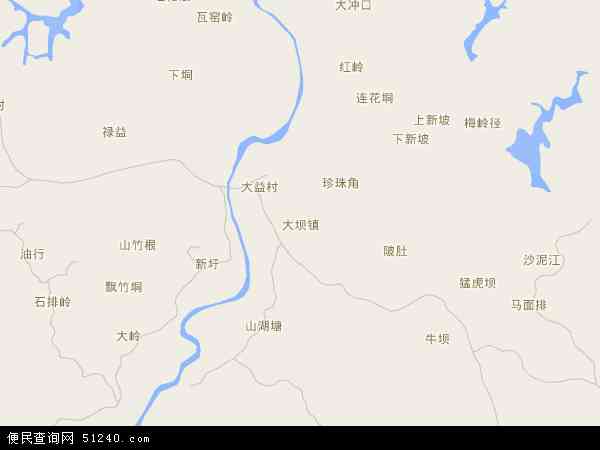 大坝镇地图 - 大坝镇电子地图 - 大坝镇高清地图 - 2024年大坝镇地图