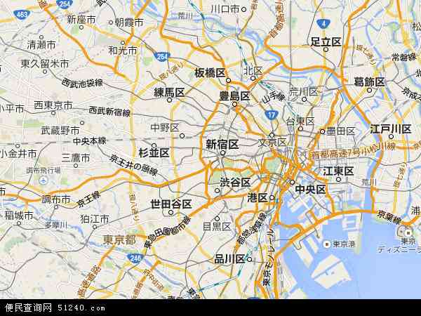 东京地图 - 东京电子地图 - 东京高清地图 - 2024年东京地图