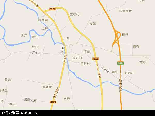 大江镇地图 - 大江镇电子地图 - 大江镇高清地图 - 2024年大江镇地图