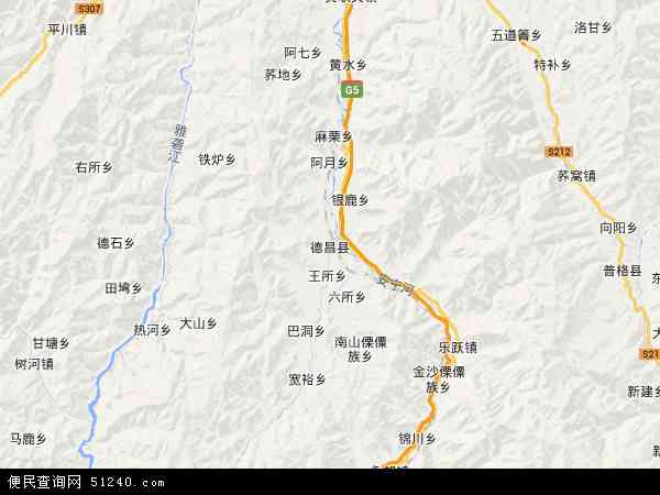 德昌县地图 - 德昌县电子地图 - 德昌县高清地图 - 2024年德昌县地图