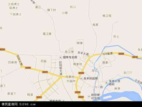 恩江镇地图 - 恩江镇电子地图 - 恩江镇高清地图 - 2024年恩江镇地图