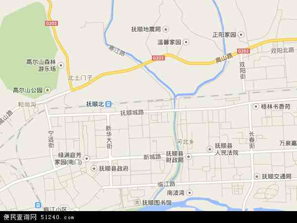 抚顺城地图 - 抚顺城电子地图 - 抚顺城高清地图 - 2024年抚顺城地图