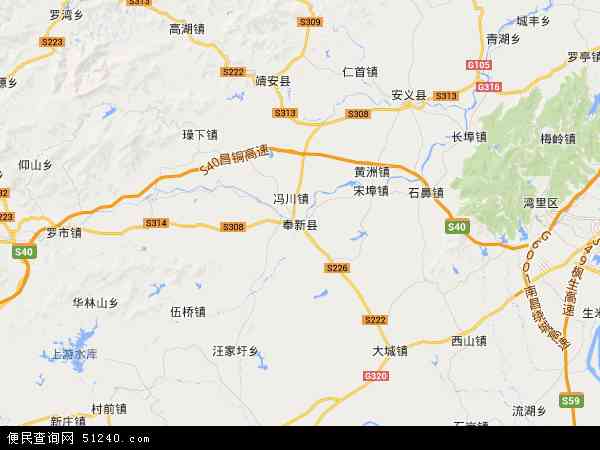 奉新县地图 - 奉新县电子地图 - 奉新县高清地图 - 2024年奉新县地图
