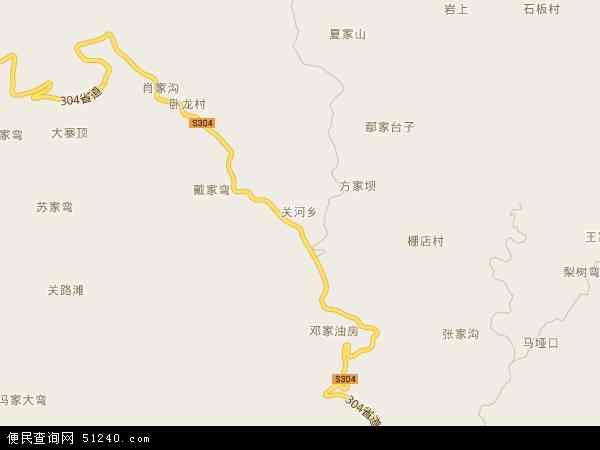 关河乡地图 - 关河乡电子地图 - 关河乡高清地图 - 2024年关河乡地图