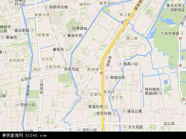 中国 上海市 市辖区 宝山区 高境镇高境镇卫星地图 本站收录有