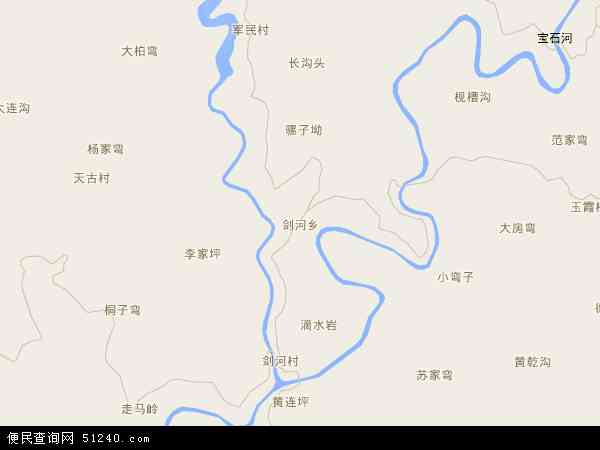 剑河乡地图 - 剑河乡电子地图 - 剑河乡高清地图 - 2024年剑河乡地图