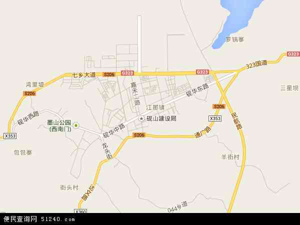 江那镇地图 - 江那镇电子地图 - 江那镇高清地图 - 2024年江那镇地图