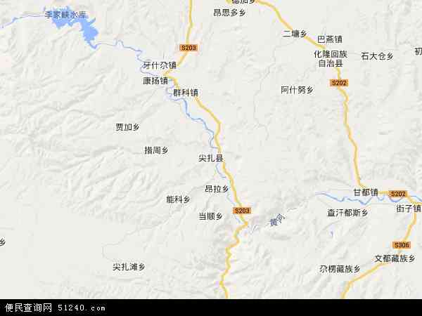 尖扎县地图 - 尖扎县电子地图 - 尖扎县高清地图 - 2024年尖扎县地图