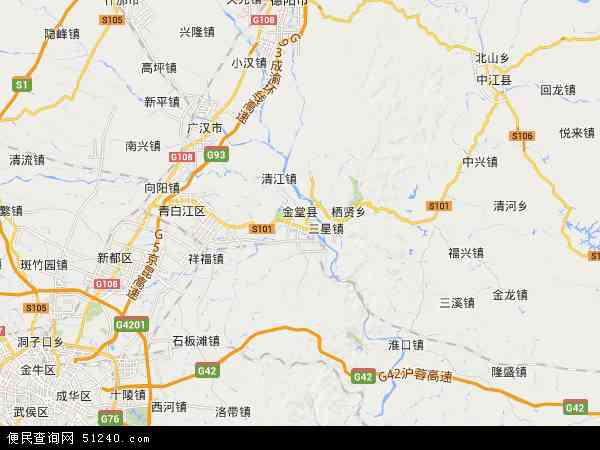 金堂县地图 - 金堂县电子地图 - 金堂县高清地图 - 2024年金堂县地图