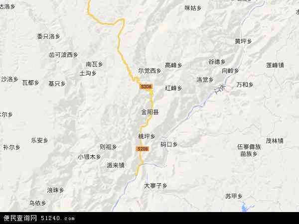 金阳县地图 - 金阳县电子地图 - 金阳县高清地图 - 2024年金阳县地图