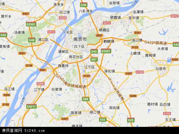 江宁区地图 - 江宁区电子地图 - 江宁区高清地图 - 2024年江宁区地图