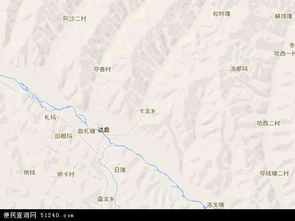 卡龙乡地图 - 卡龙乡电子地图 - 卡龙乡高清地图 - 2024年卡龙乡地图