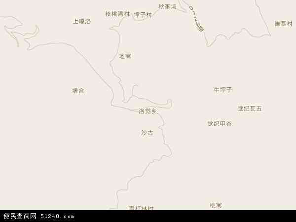 洛觉乡地图 - 洛觉乡电子地图 - 洛觉乡高清地图 - 2024年洛觉乡地图