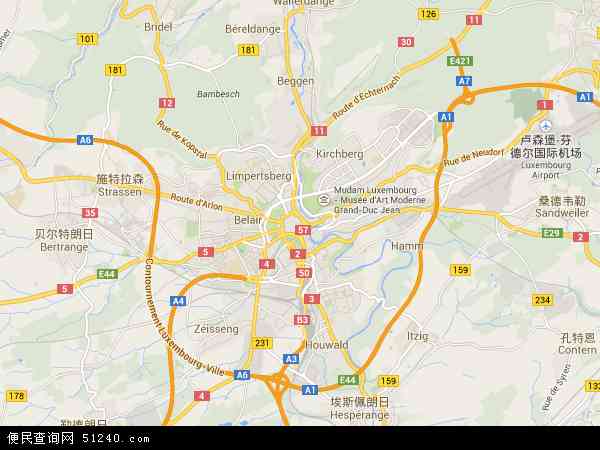 卢森堡地图 - 卢森堡电子地图 - 卢森堡高清地图 - 2024年卢森堡地图