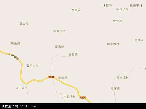 龙云镇地图 - 龙云镇电子地图 - 龙云镇高清地图 - 2024年龙云镇地图