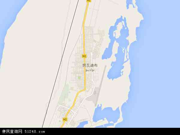 努瓦迪布湾地图 - 努瓦迪布湾电子地图 - 努瓦迪布湾高清地图 - 2024年努瓦迪布湾地图