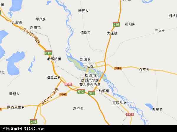 宁江区地图 - 宁江区电子地图 - 宁江区高清地图 - 2024年宁江区地图