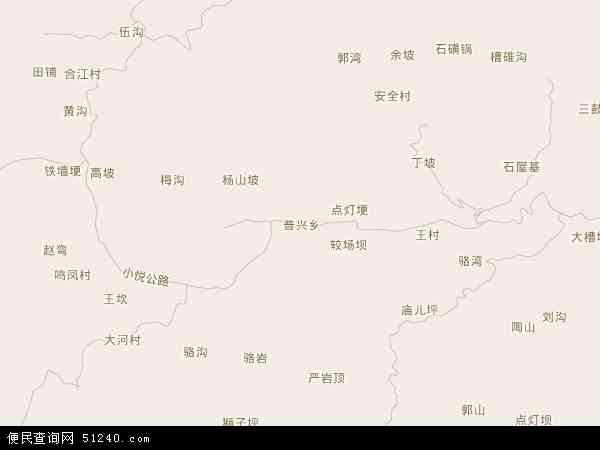 普兴乡地图 - 普兴乡电子地图 - 普兴乡高清地图 - 2024年普兴乡地图