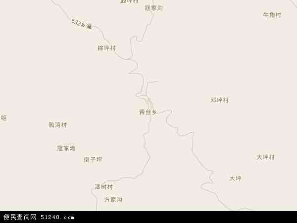 青丝乡地图 - 青丝乡电子地图 - 青丝乡高清地图 - 2024年青丝乡地图