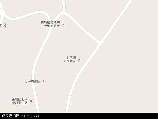 七河镇地图 - 七河镇电子地图 - 七河镇高清地图 - 2024年七河镇地图