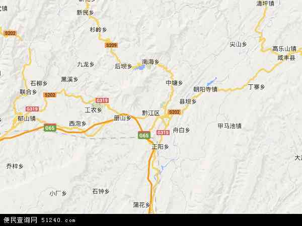 黔江区地图 - 黔江区电子地图 - 黔江区高清地图 - 2024年黔江区地图