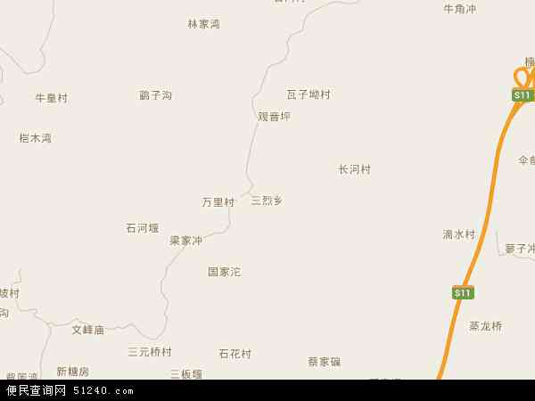 三烈乡地图 - 三烈乡电子地图 - 三烈乡高清地图 - 2024年三烈乡地图