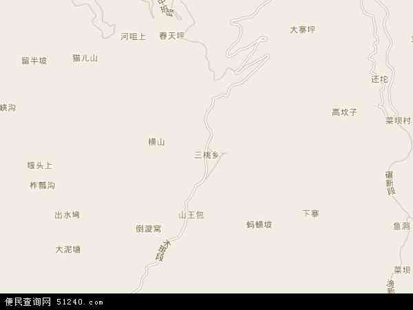 三桃乡地图 - 三桃乡电子地图 - 三桃乡高清地图 - 2024年三桃乡地图