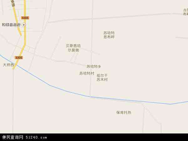 苏哈特乡地图 - 苏哈特乡电子地图 - 苏哈特乡高清地图 - 2024年苏哈特乡地图
