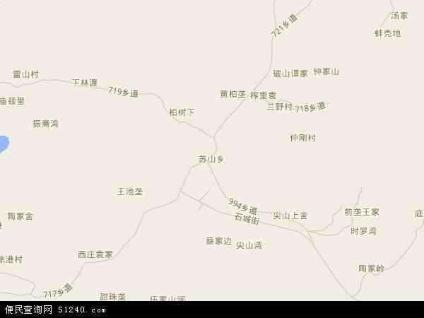 苏山乡地图 - 苏山乡电子地图 - 苏山乡高清地图 - 2024年苏山乡地图