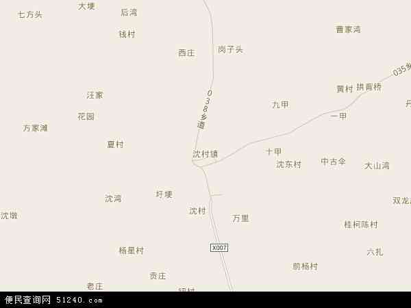 沈村镇地图 - 沈村镇电子地图 - 沈村镇高清地图 - 2024年沈村镇地图