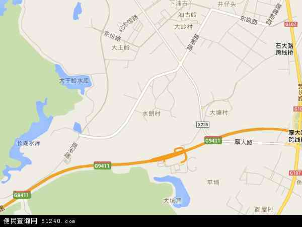 水朗村地图 - 水朗村电子地图 - 水朗村高清地图 - 2024年水朗村地图