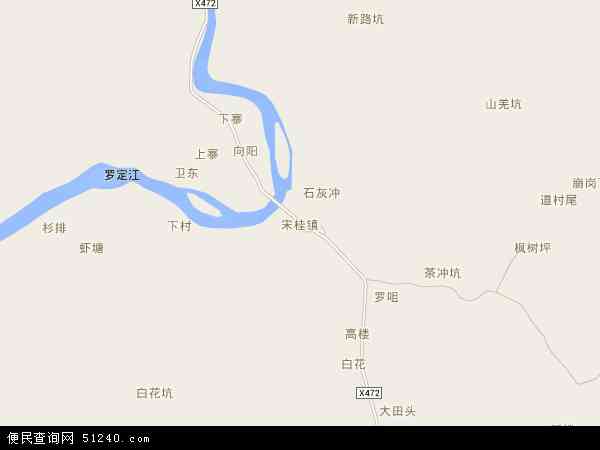 宋桂镇地图 - 宋桂镇电子地图 - 宋桂镇高清地图 - 2024年宋桂镇地图