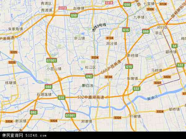 松江区地图 - 松江区电子地图 - 松江区高清地图 - 2024年松江区地图