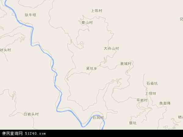 吴坑乡地图 - 吴坑乡电子地图 - 吴坑乡高清地图 - 2024年吴坑乡地图