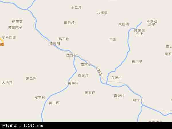 咸宜乡地图 - 咸宜乡电子地图 - 咸宜乡高清地图 - 2024年咸宜乡地图