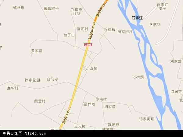 小汉镇地图 - 小汉镇电子地图 - 小汉镇高清地图 - 2024年小汉镇地图