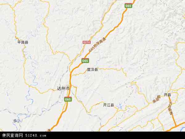 宣汉县地图 - 宣汉县电子地图 - 宣汉县高清地图 - 2024年宣汉县地图