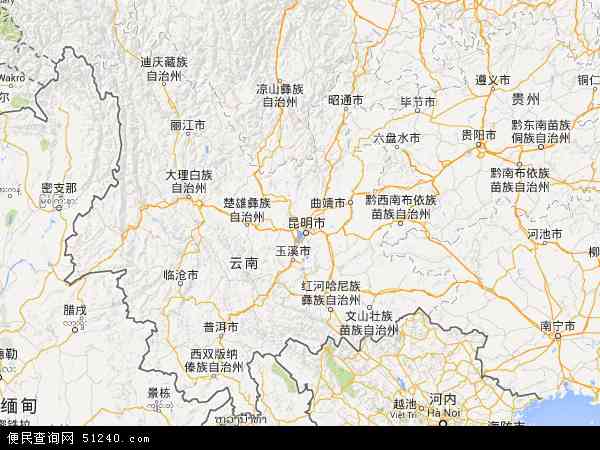 云南省地图 - 云南省电子地图 - 云南省高清地图 - 2024年云南省地图