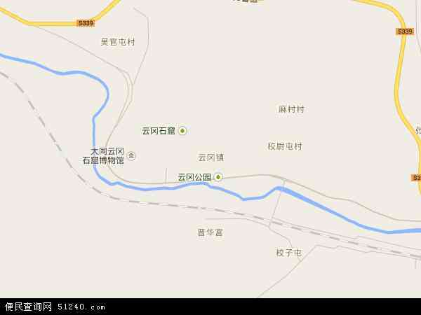 云冈镇地图 - 云冈镇电子地图 - 云冈镇高清地图 - 2024年云冈镇地图
