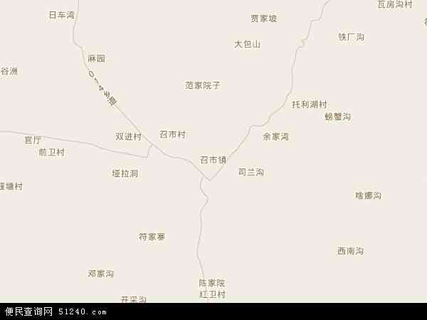 召市镇地图 - 召市镇电子地图 - 召市镇高清地图 - 2024年召市镇地图