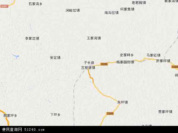 子长县地图 - 子长县电子地图 - 子长县高清地图 - 2024年子长县地图