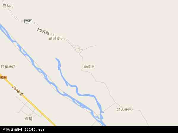 藏改乡地图 - 藏改乡电子地图 - 藏改乡高清地图 - 2024年藏改乡地图