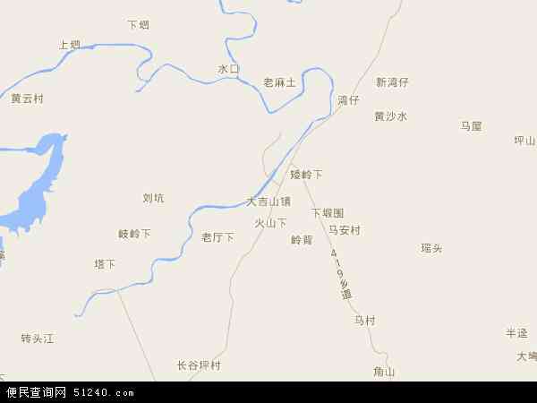 大吉山镇地图 - 大吉山镇电子地图 - 大吉山镇高清地图 - 2024年大吉山镇地图