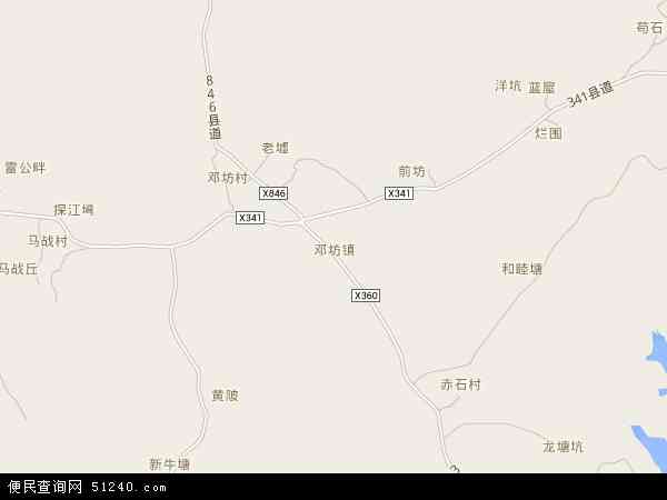 邓坊镇地图 - 邓坊镇电子地图 - 邓坊镇高清地图 - 2024年邓坊镇地图