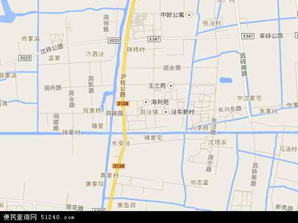 洞泾镇地图 - 洞泾镇电子地图 - 洞泾镇高清地图 - 2024年洞泾镇地图