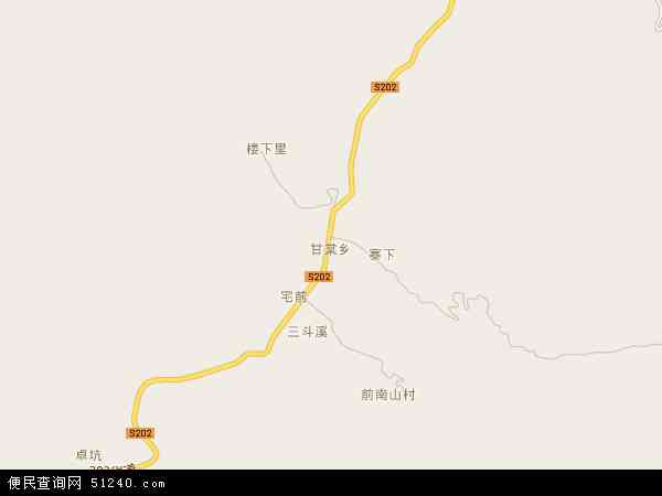 甘棠乡地图 - 甘棠乡电子地图 - 甘棠乡高清地图 - 2024年甘棠乡地图