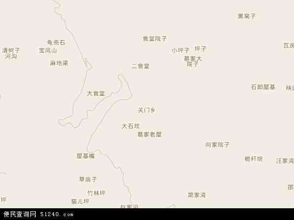 关门乡地图 - 关门乡电子地图 - 关门乡高清地图 - 2024年关门乡地图